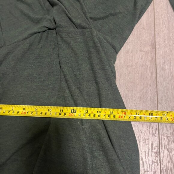 Banana Republic XL Emerald Mini Dress Viscose Sleeve 3/4 NWT Sweater Dress - Picture 6 of 9